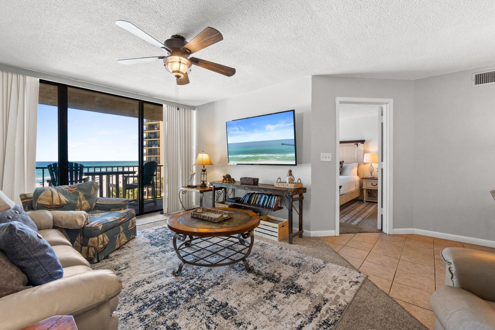 Living Area with Balcony