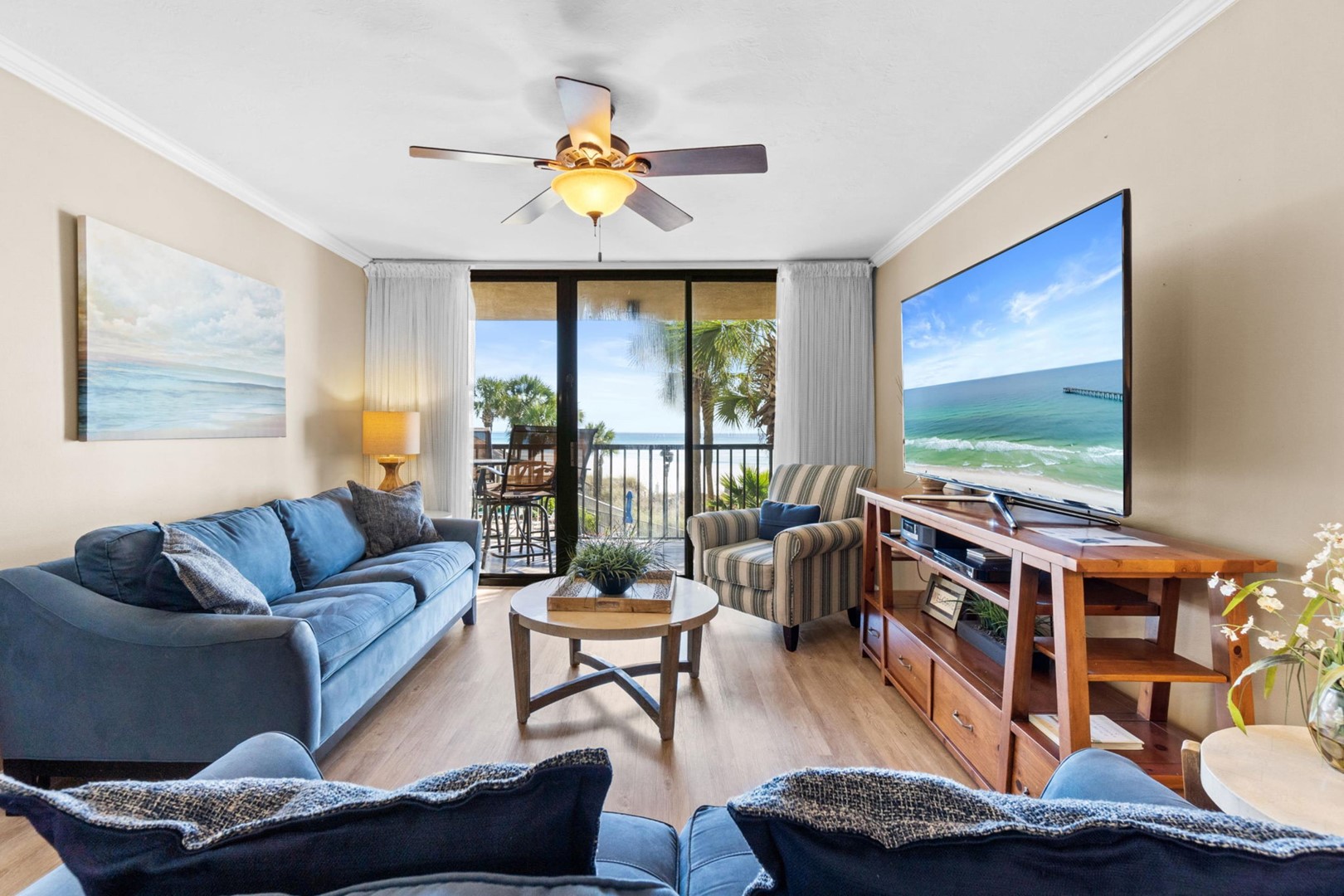 Living Area with Balcony