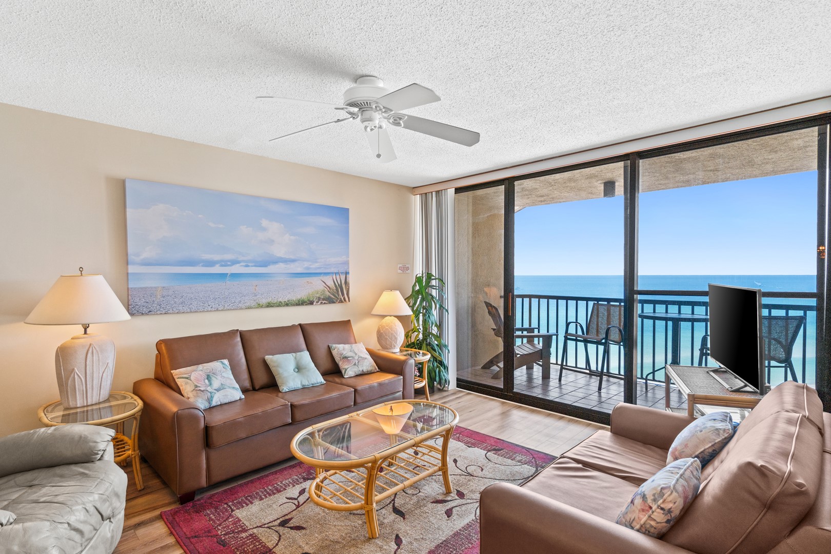 Living Area with Balcony