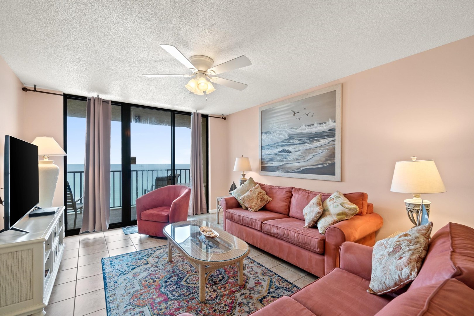 Living Area with Balcony