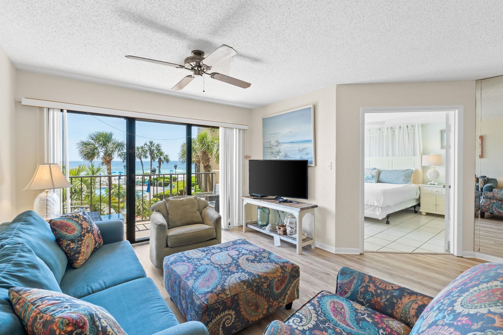 Living Area with Balcony