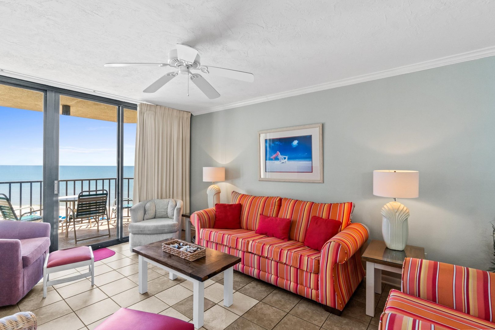 Living Area with Balcony