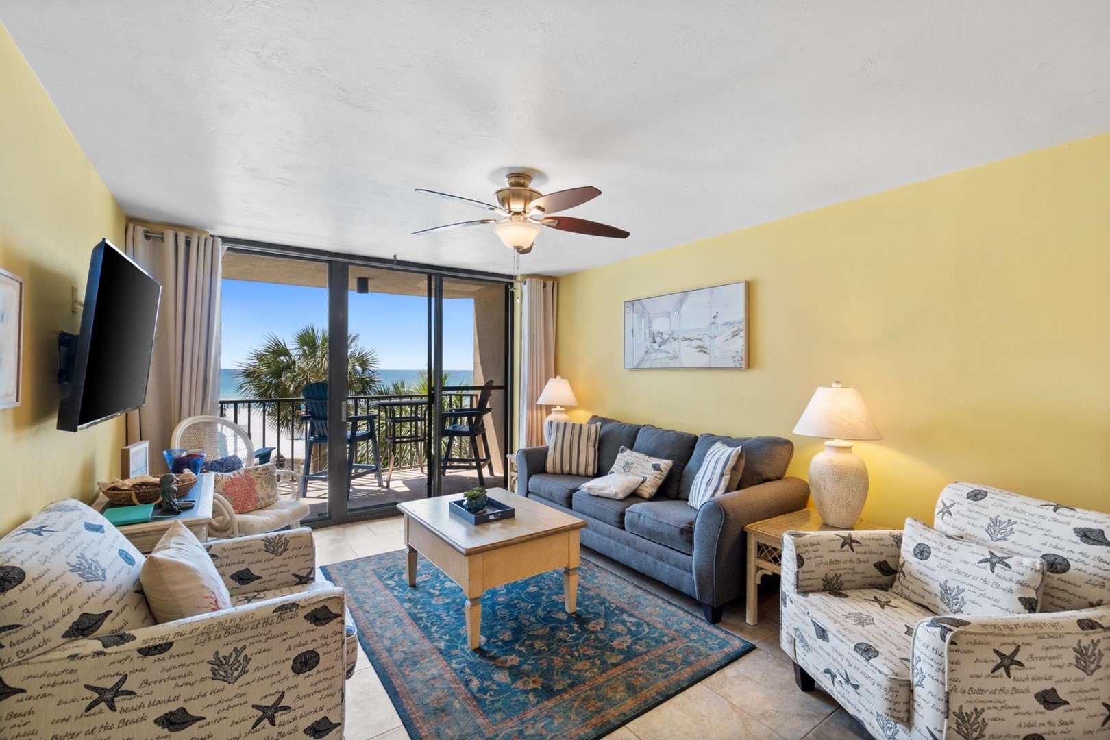 Living Area with Balcony