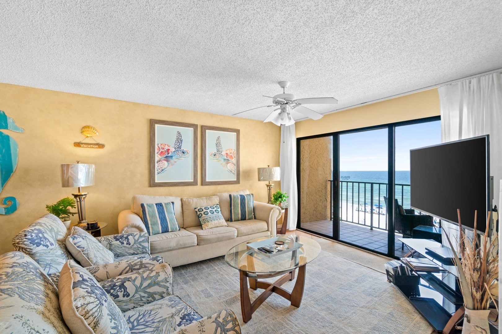 Living Area with Balcony