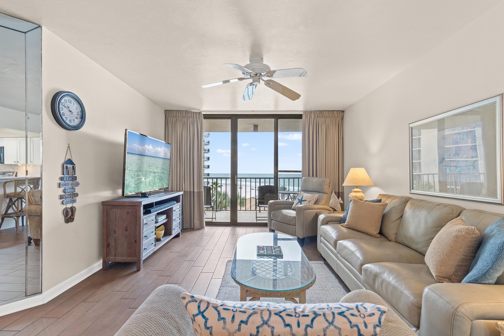 Living Area with Balcony