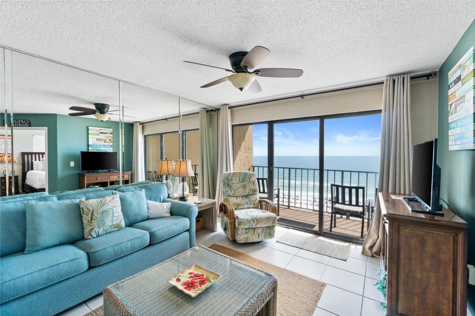 Living Area with Balcony