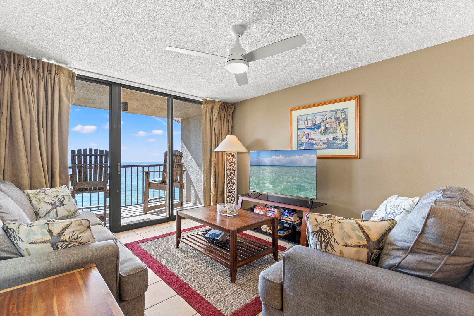 Living Area with Balcony