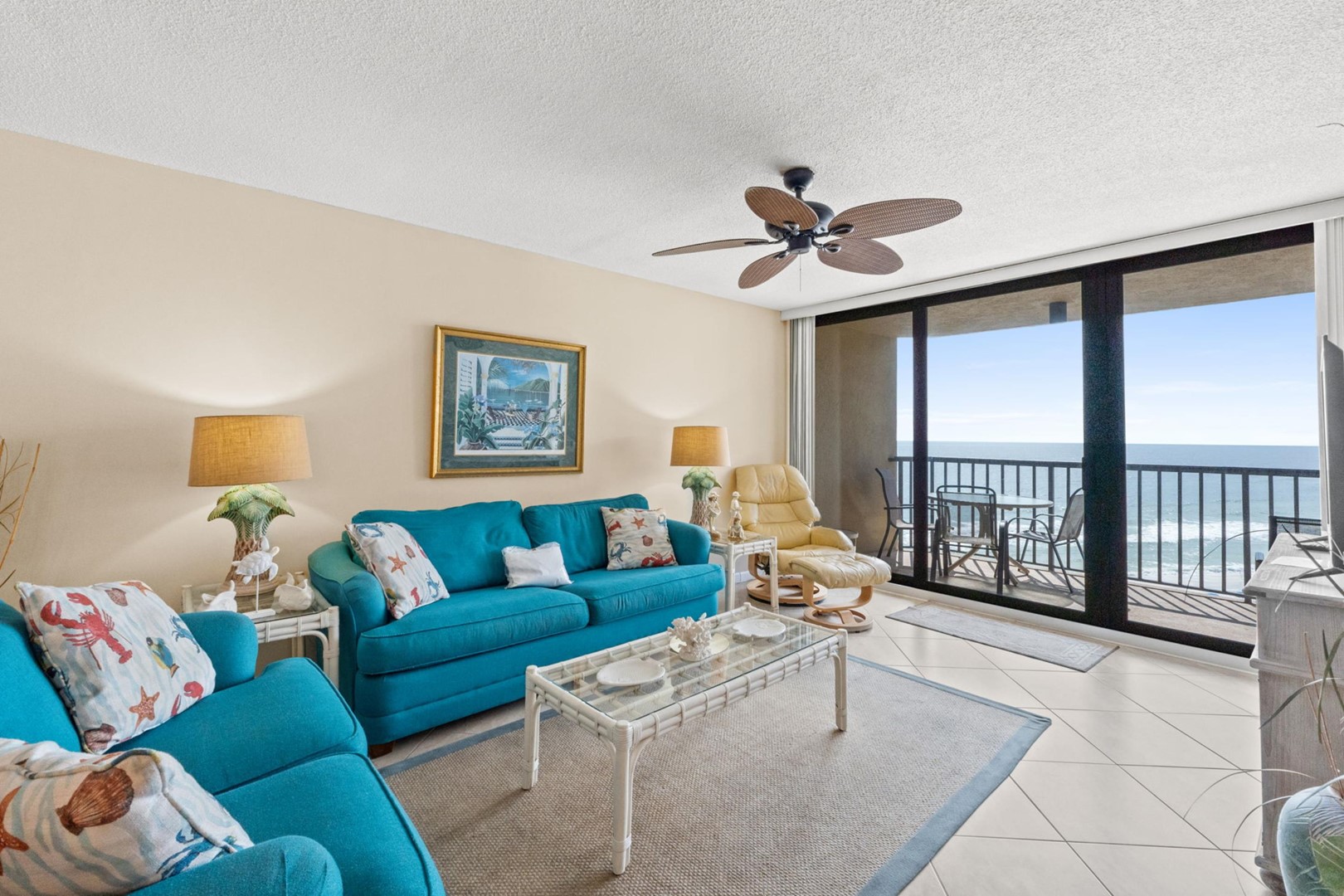 Living Area with Balcony