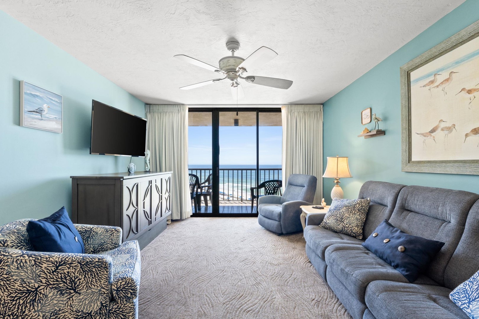 Living Area with Balcony