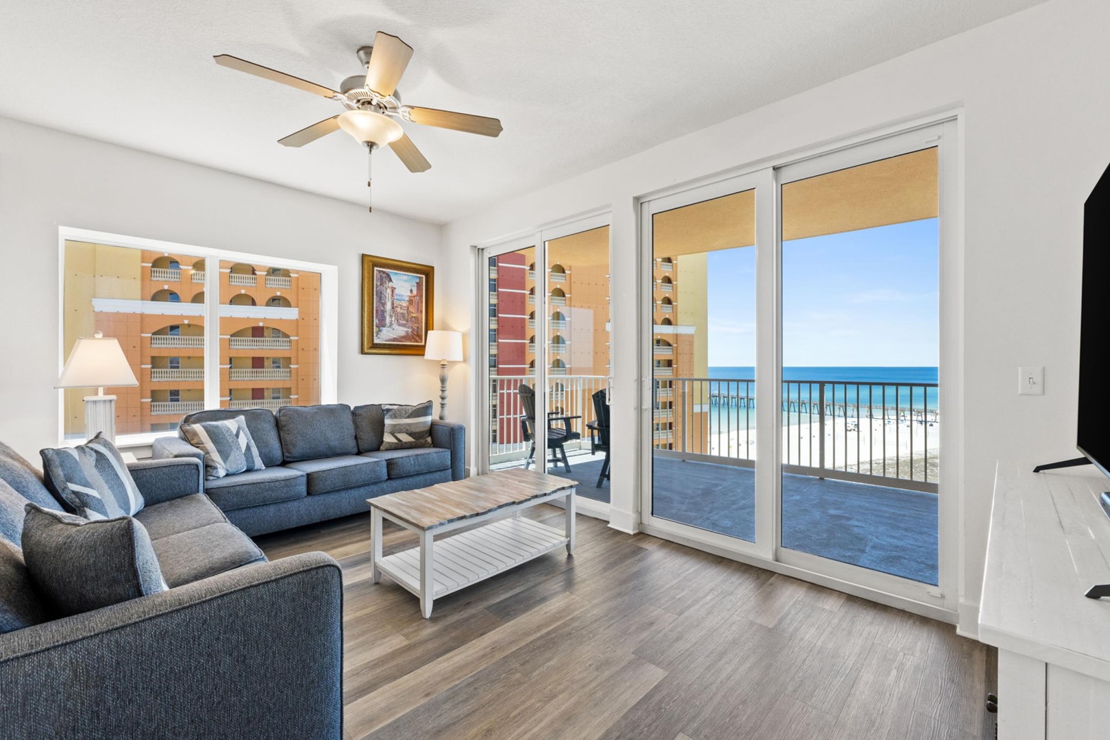 Living Area with Balcony