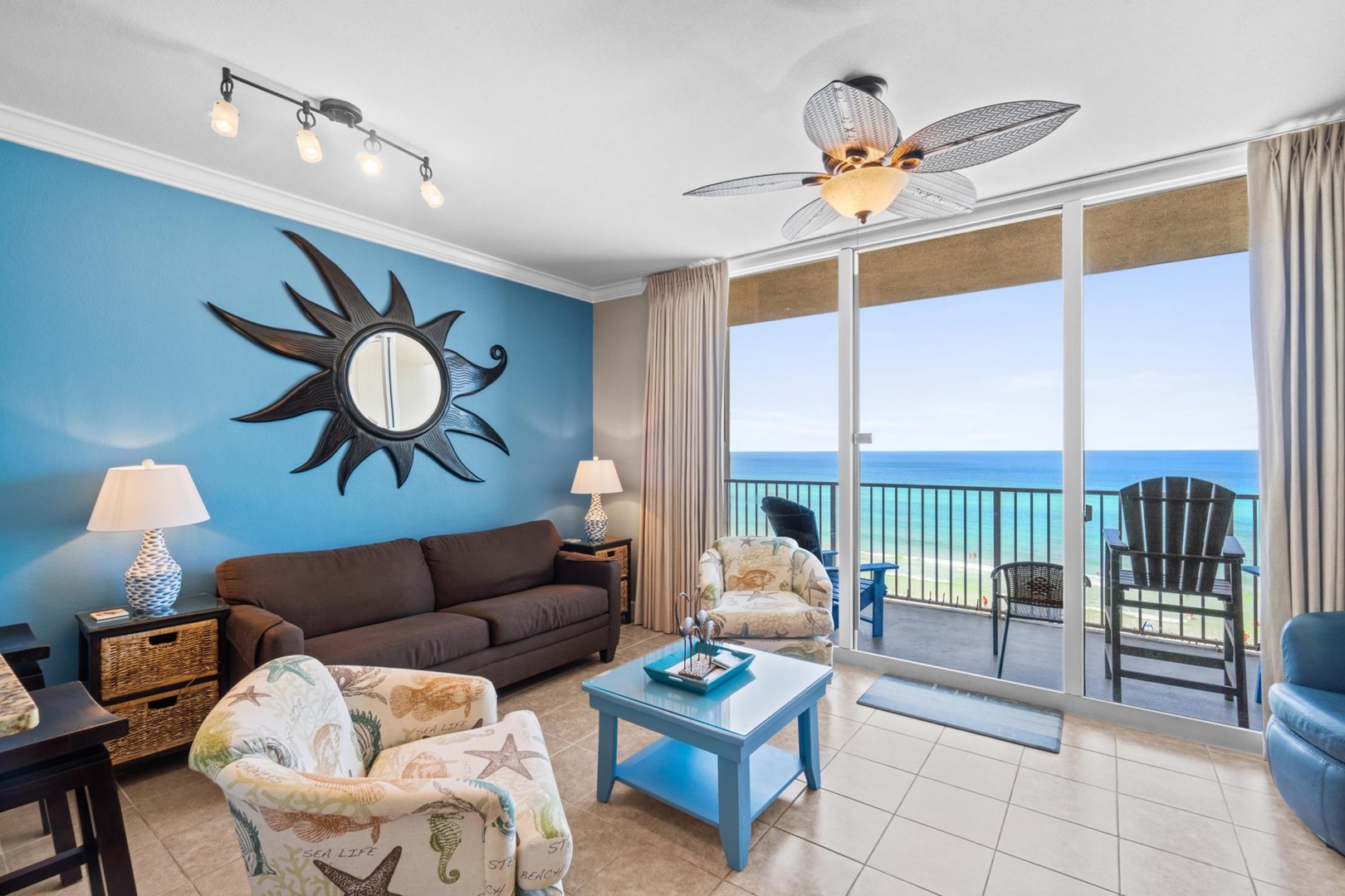 Living Area with Balcony