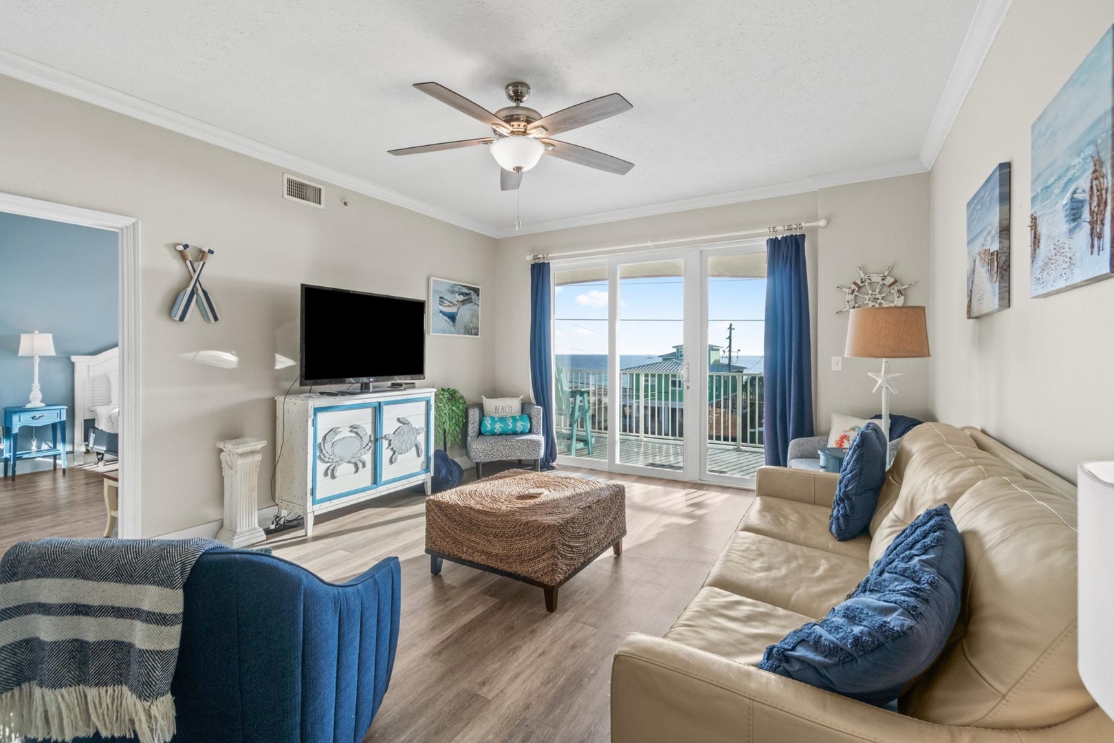Living Area with Balcony