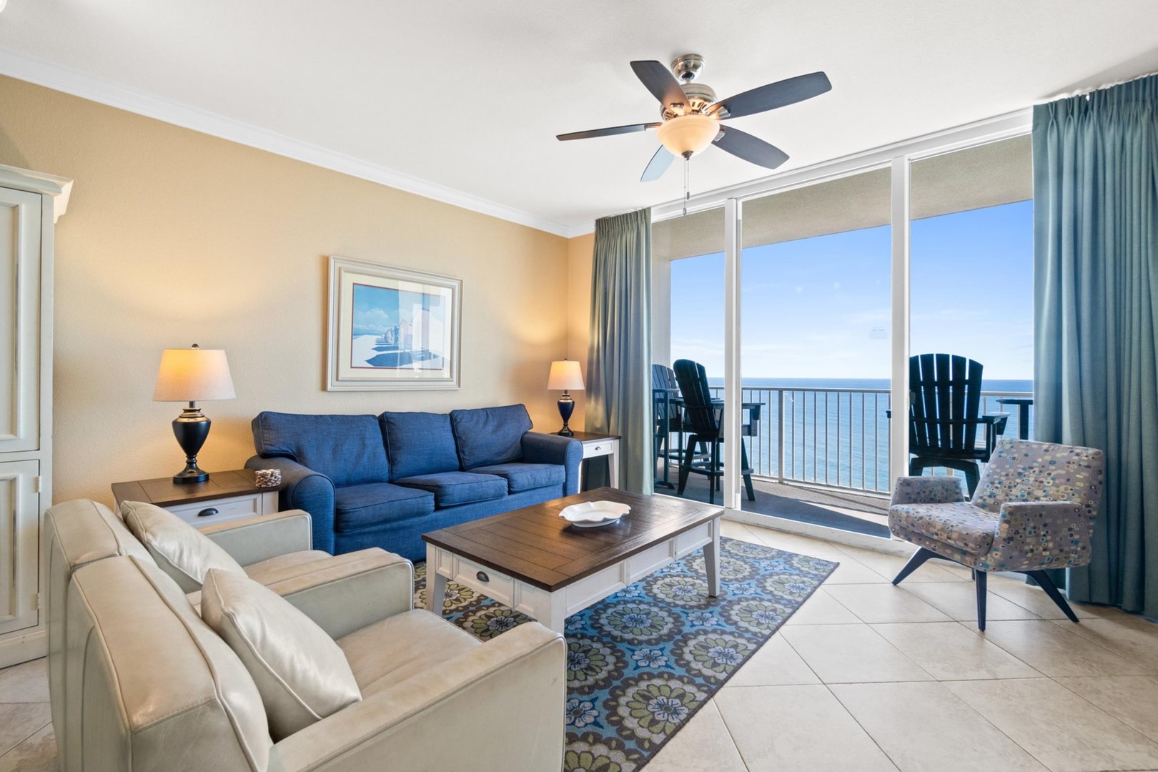 Living Area with Balcony