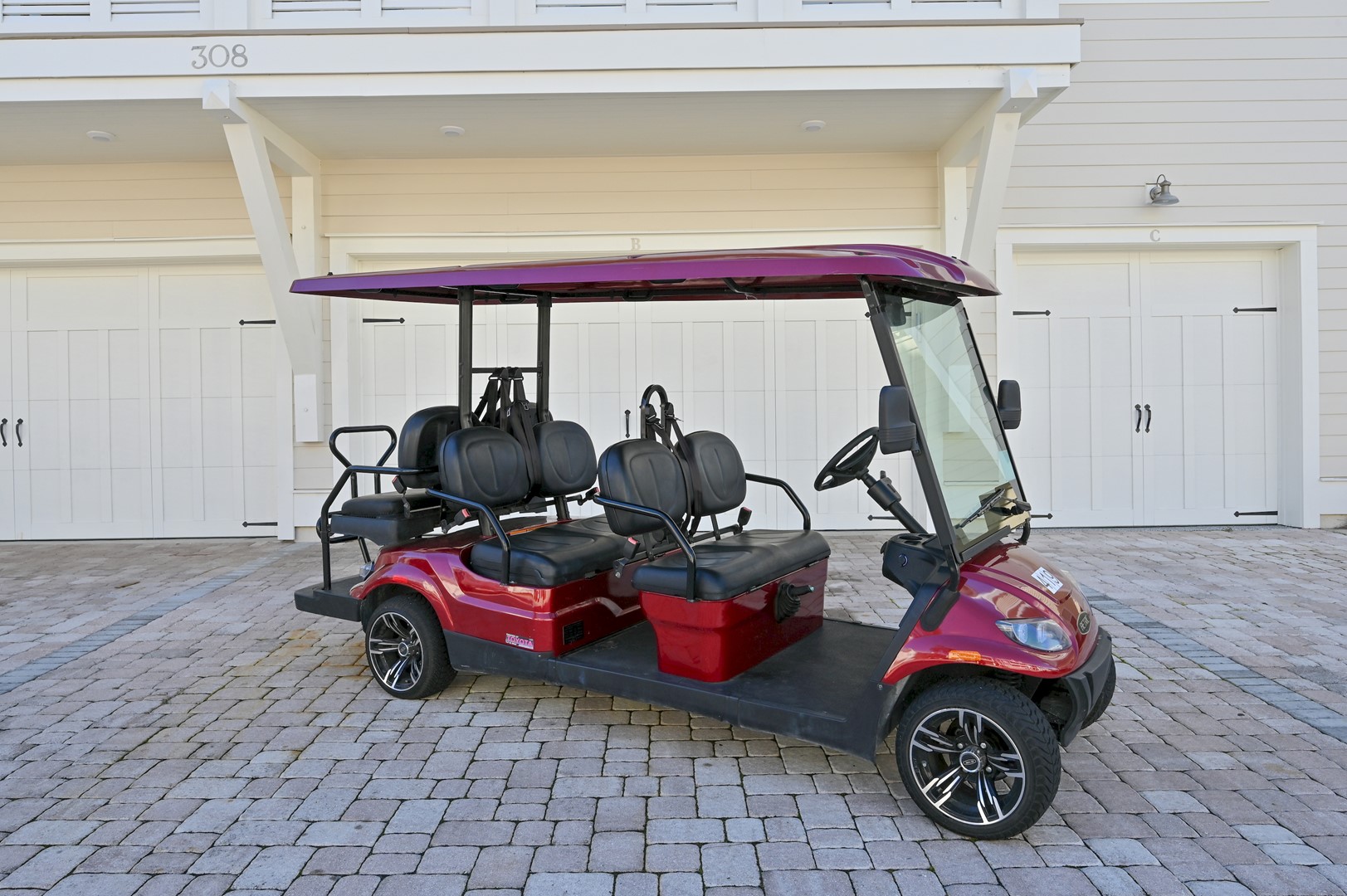 6 Seater Golf Cart Included with Your Rental!