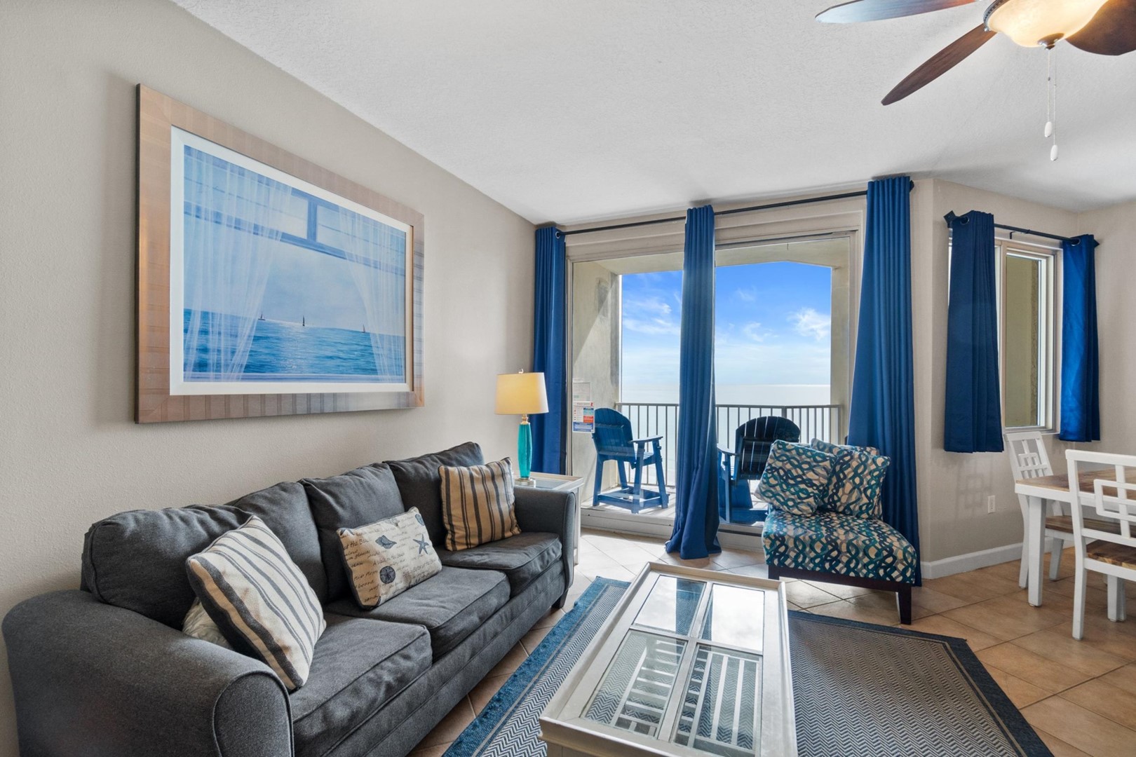 Living Area with Balcony