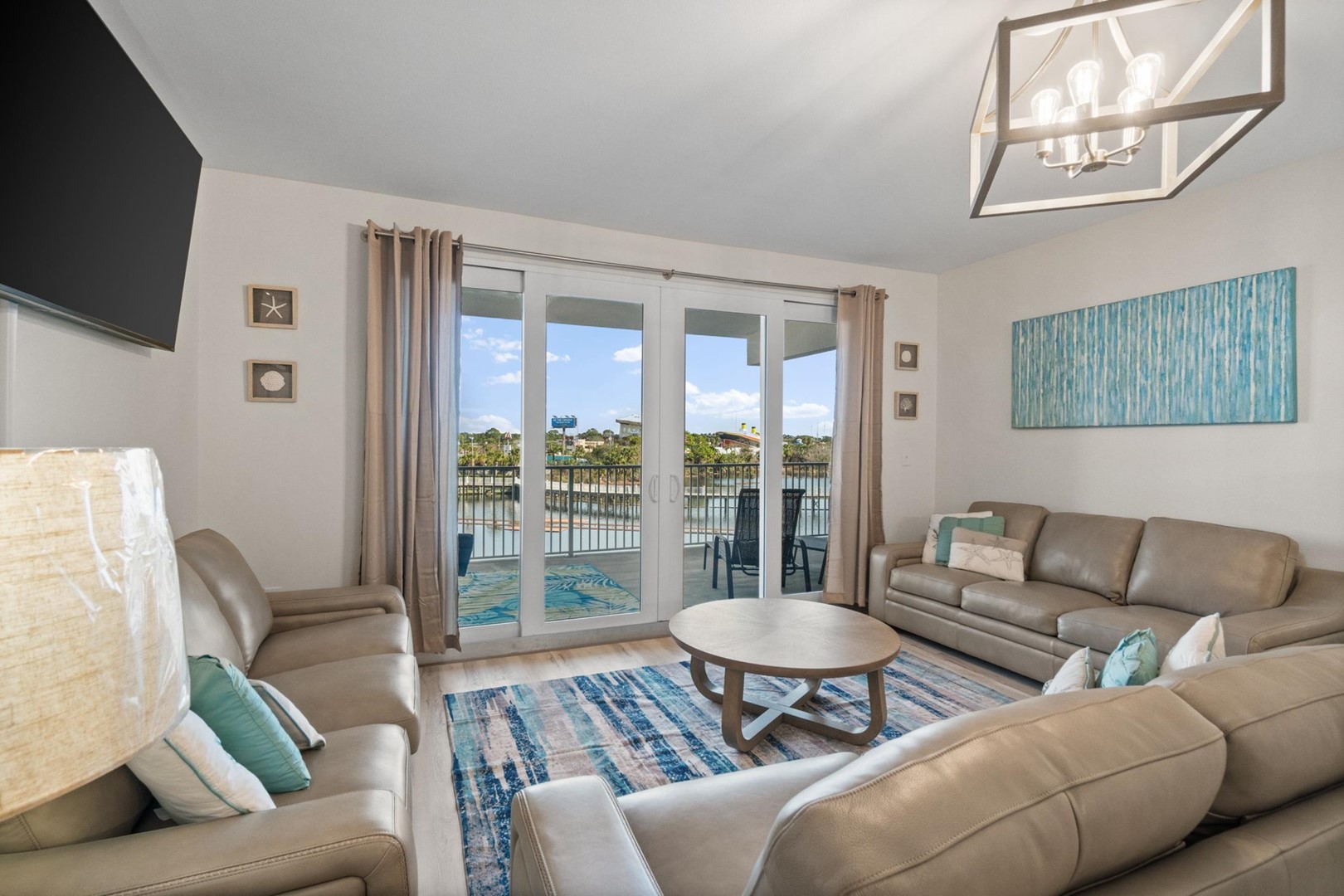 Living Area with Balcony