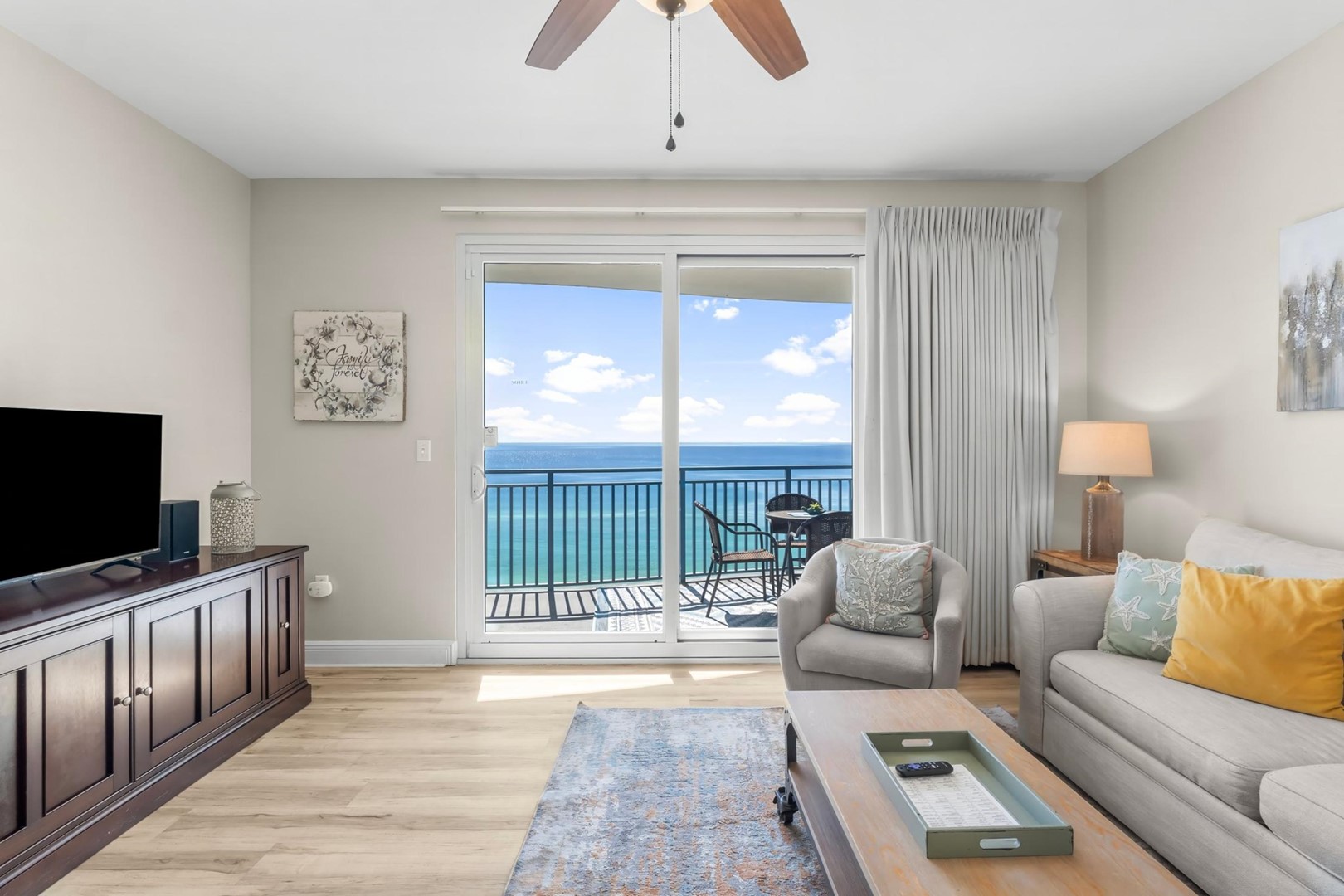 Living Area with Balcony