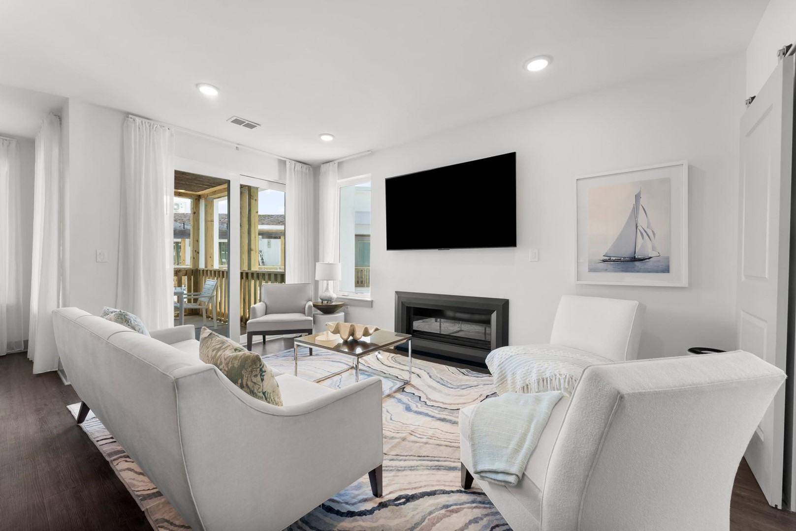 Living Area with Balcony