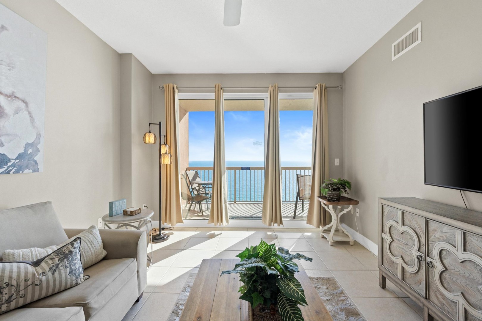 Living Area with Balcony