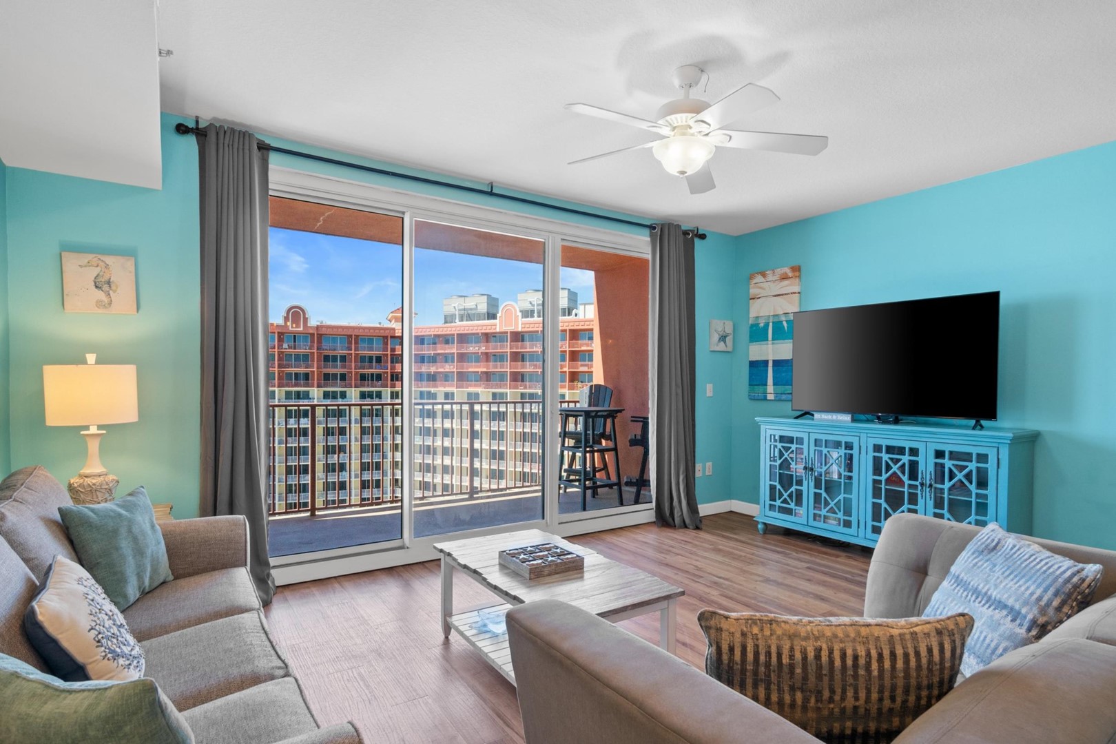 Living Area with Balcony