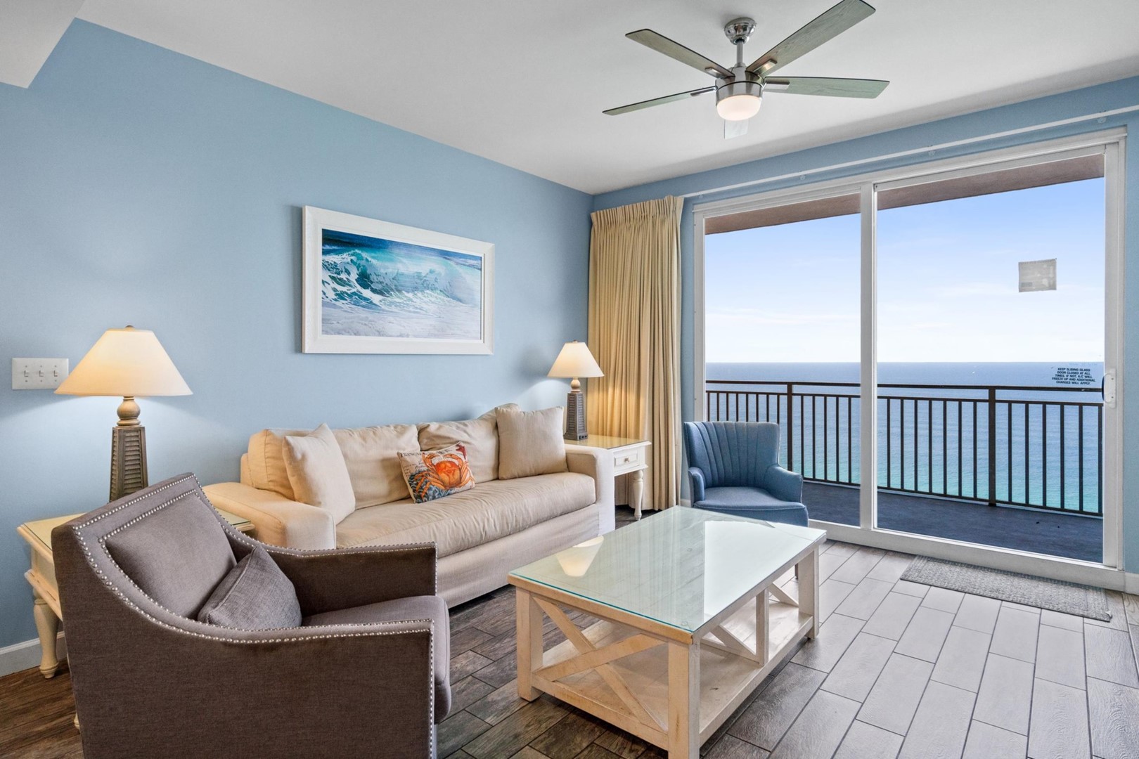 Living Area with Balcony