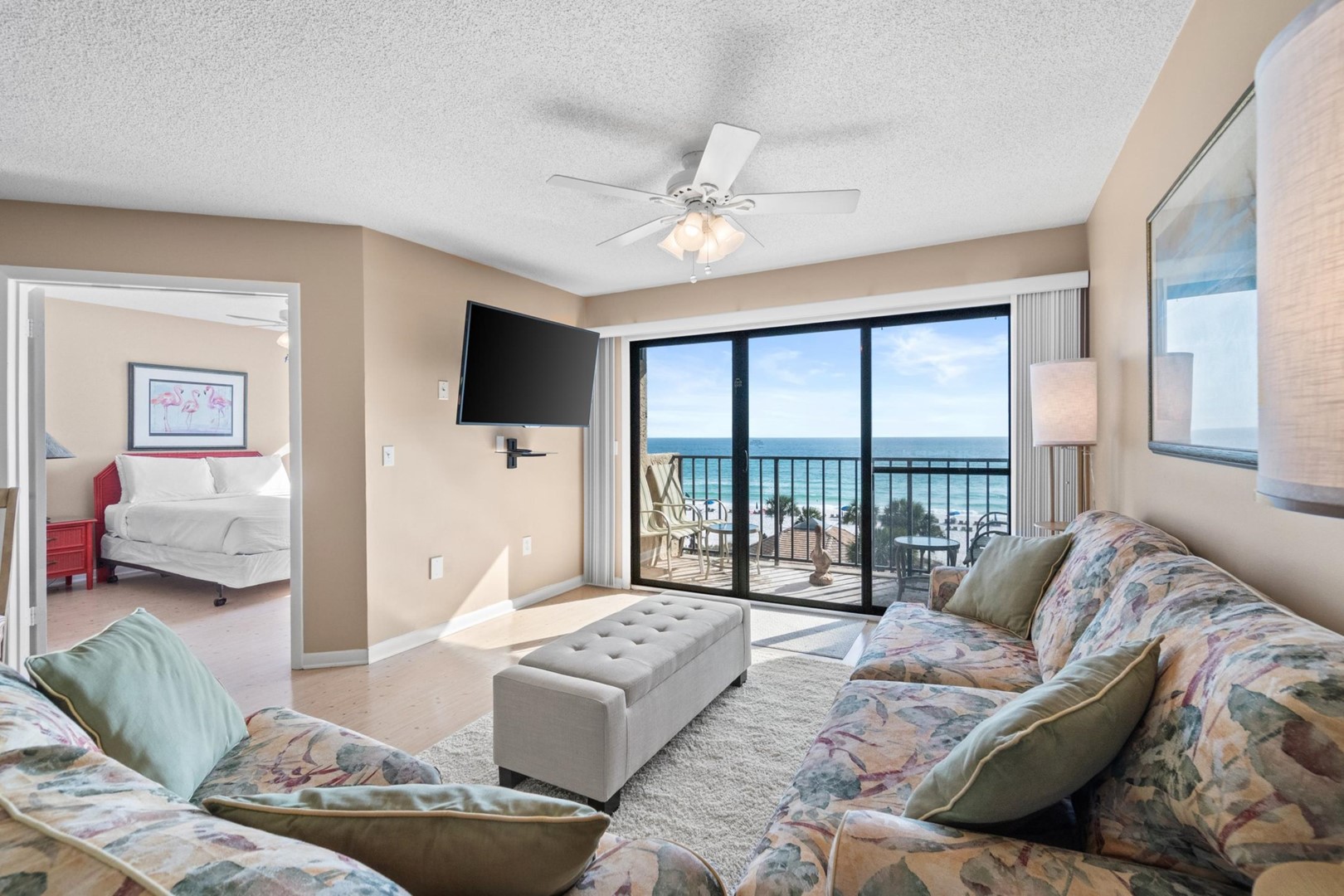 Living Area with Balcony