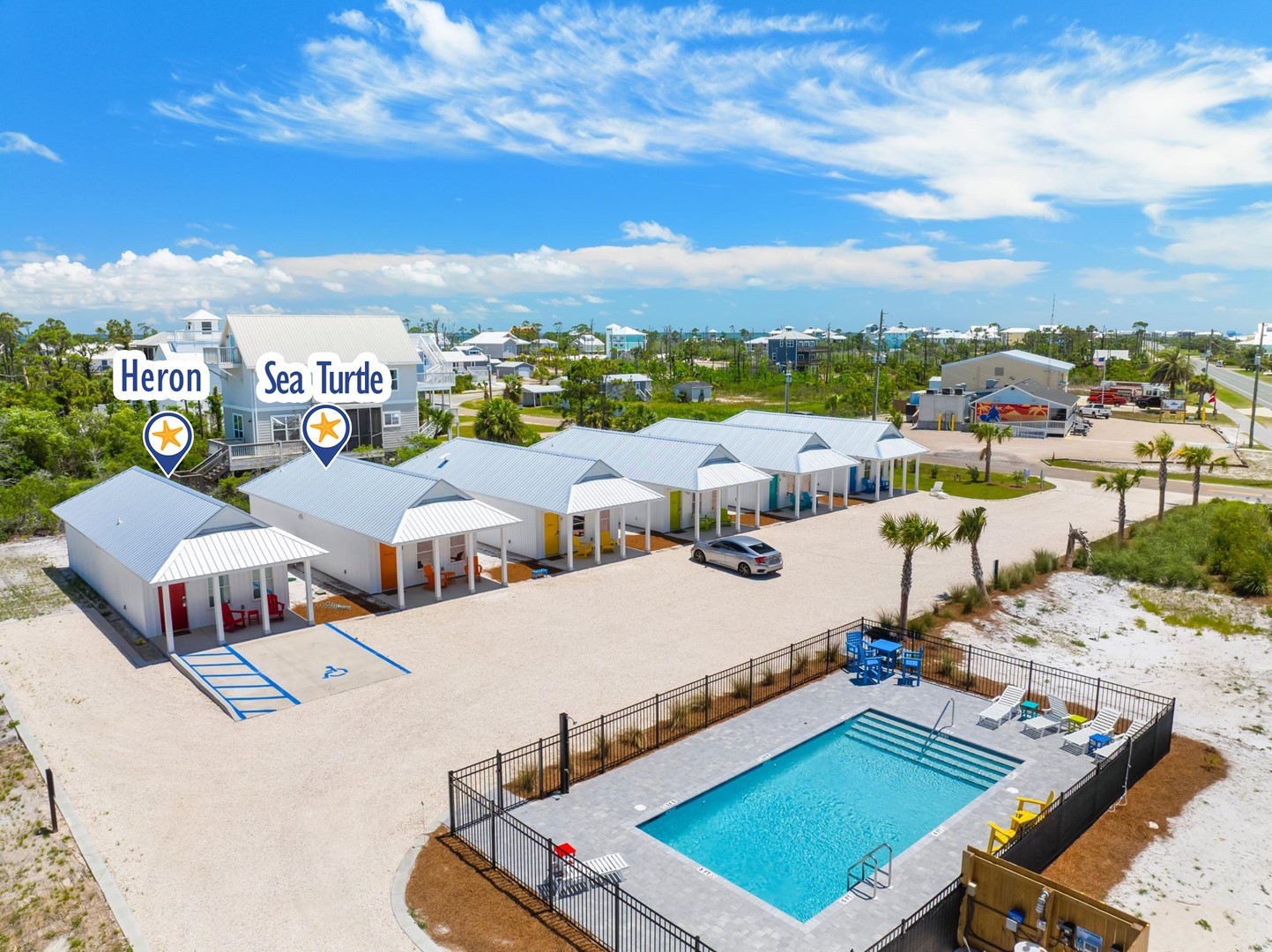 Cape Cottages - Sea Turtle and Heron Photo