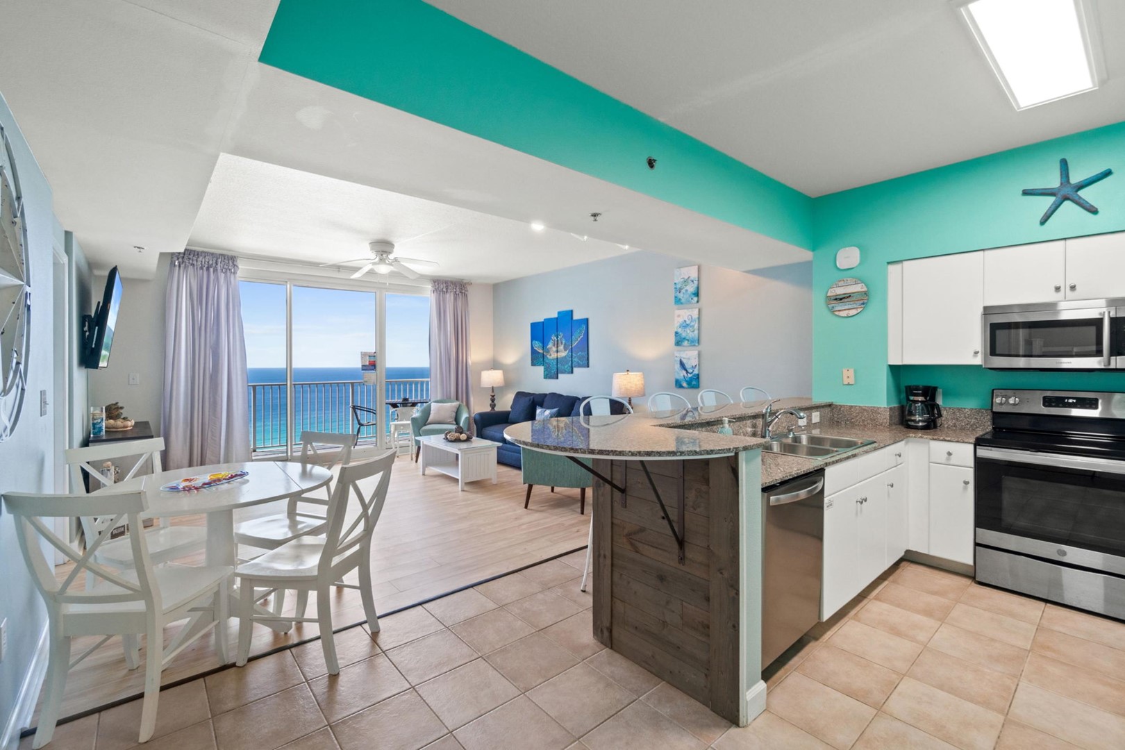 Kitchen and Living Area