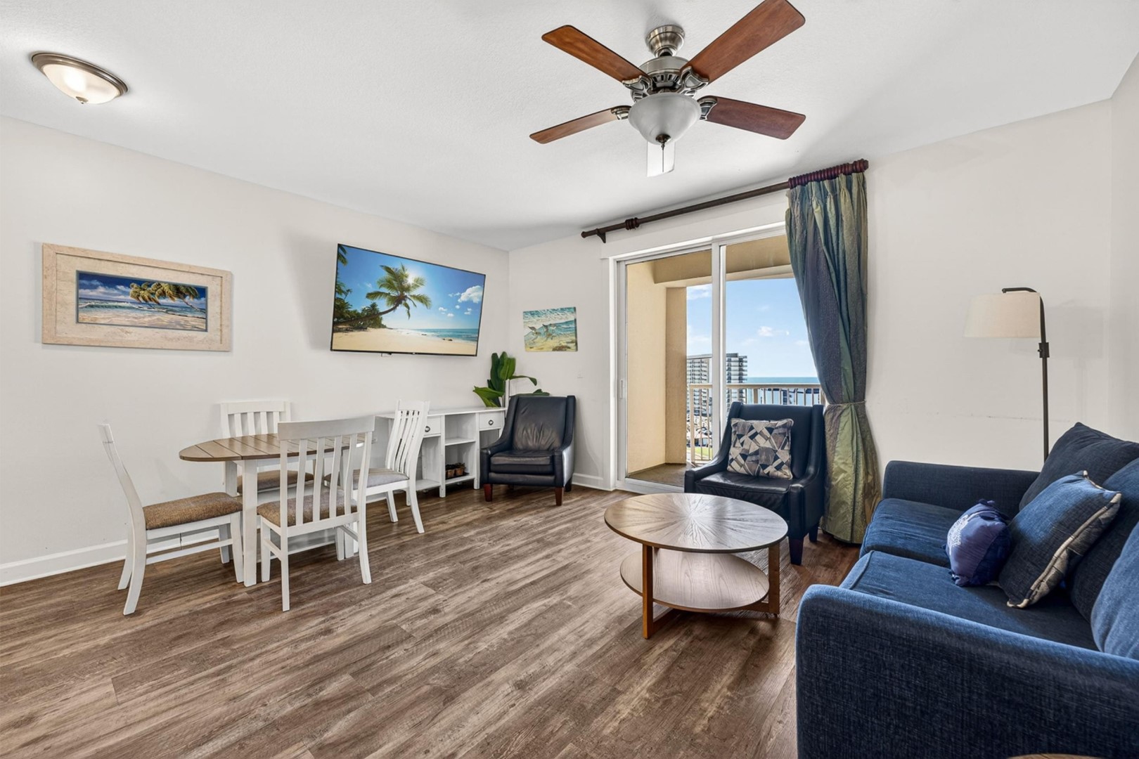 Living Area with Balcony