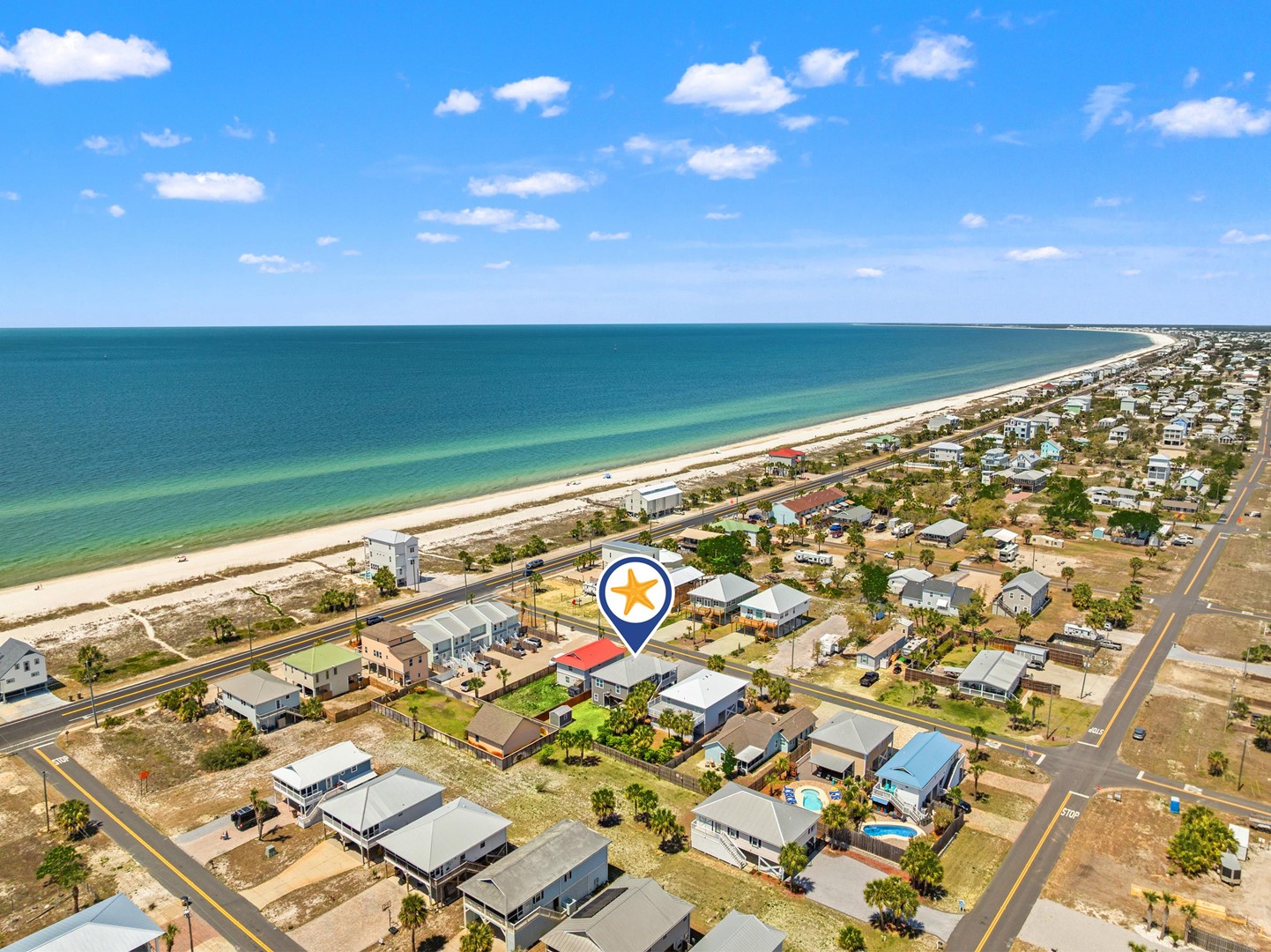 Aerial View - Steps to the Beach!