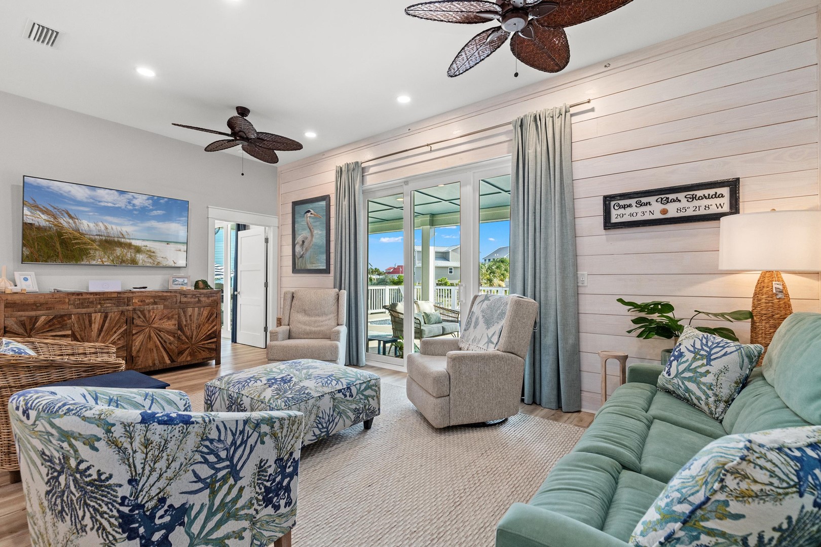 Living Area with Deck Access