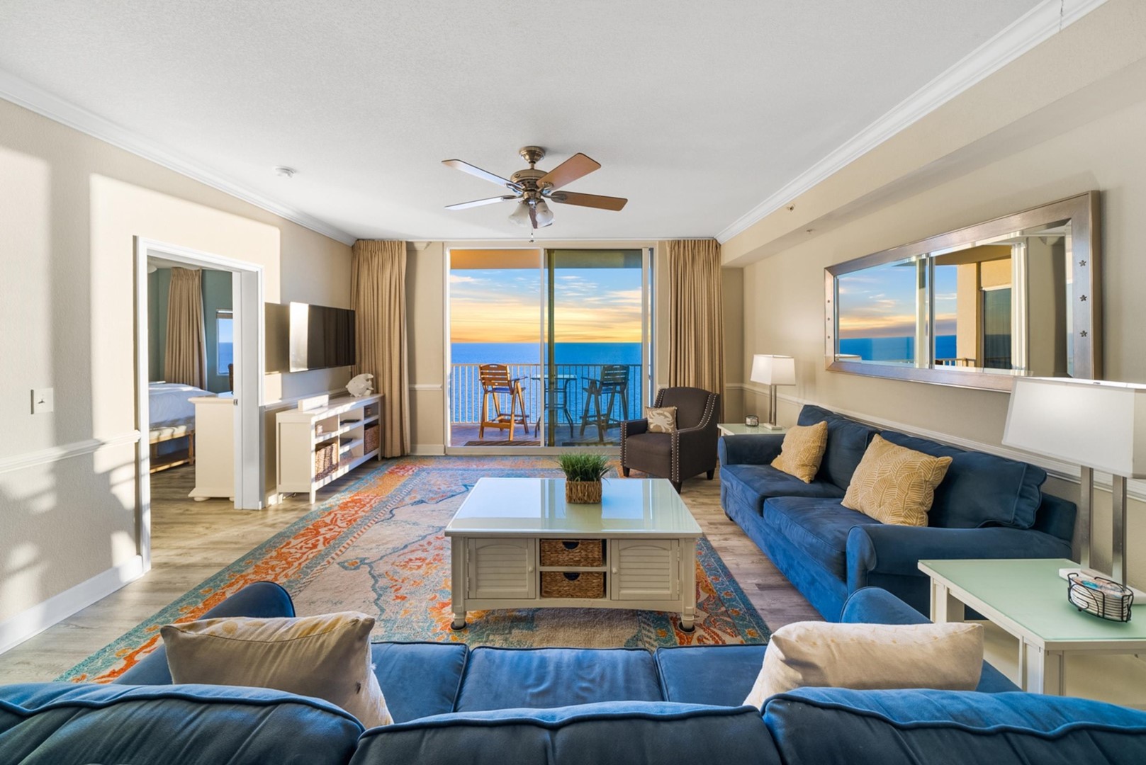 Living Area with Balcony