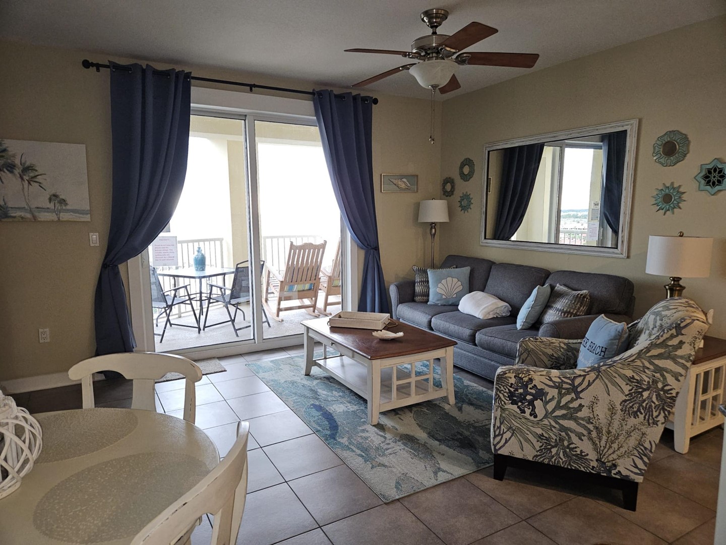 Living Area with Balcony