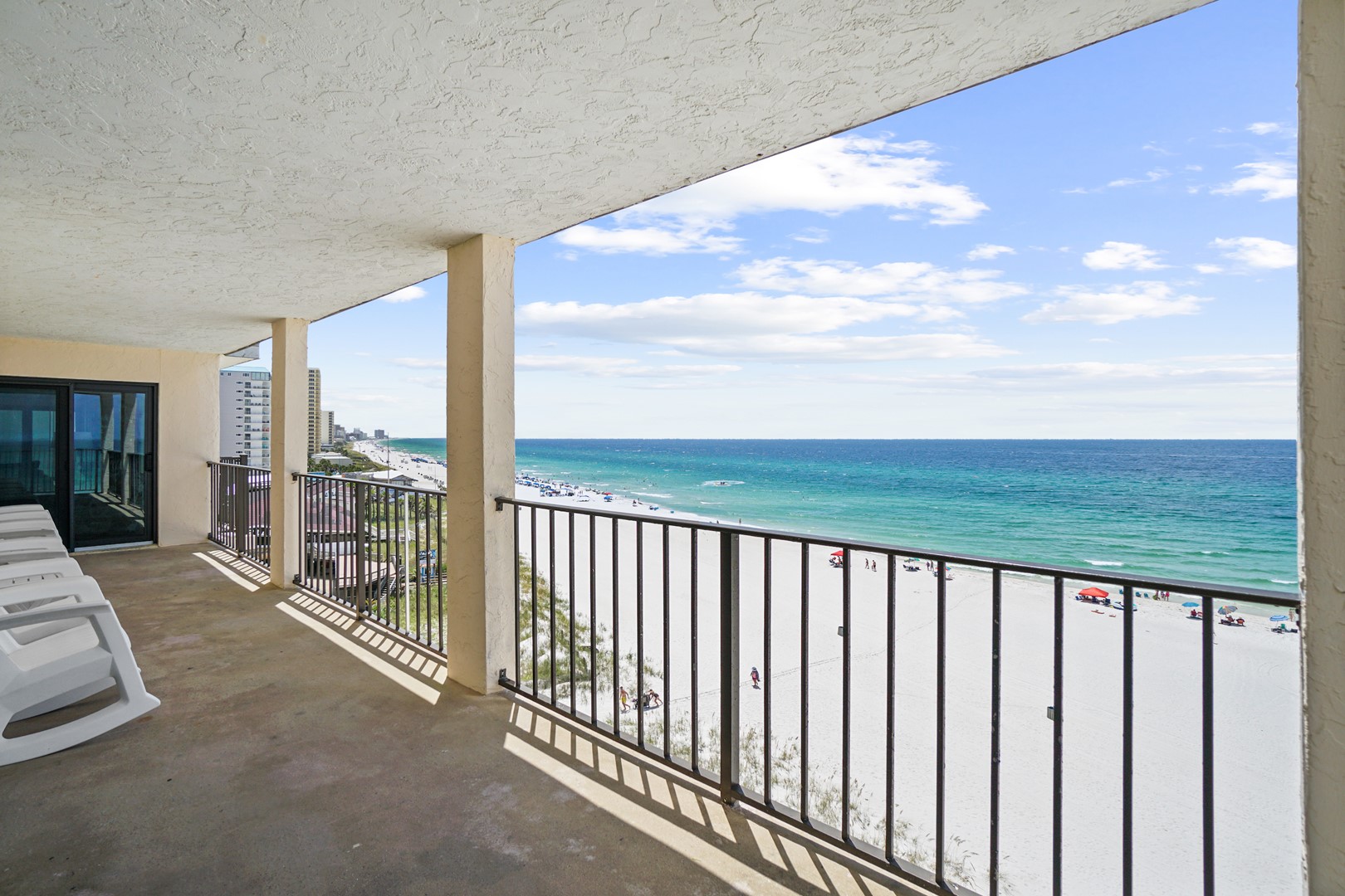 Balcony with Gulf and Beach View