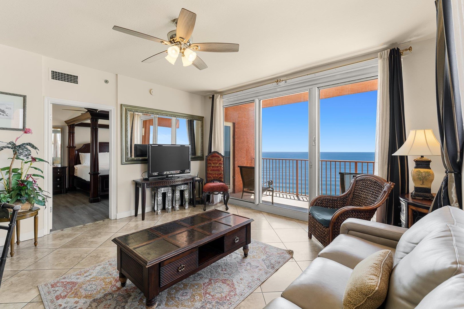 Living Area with Balcony