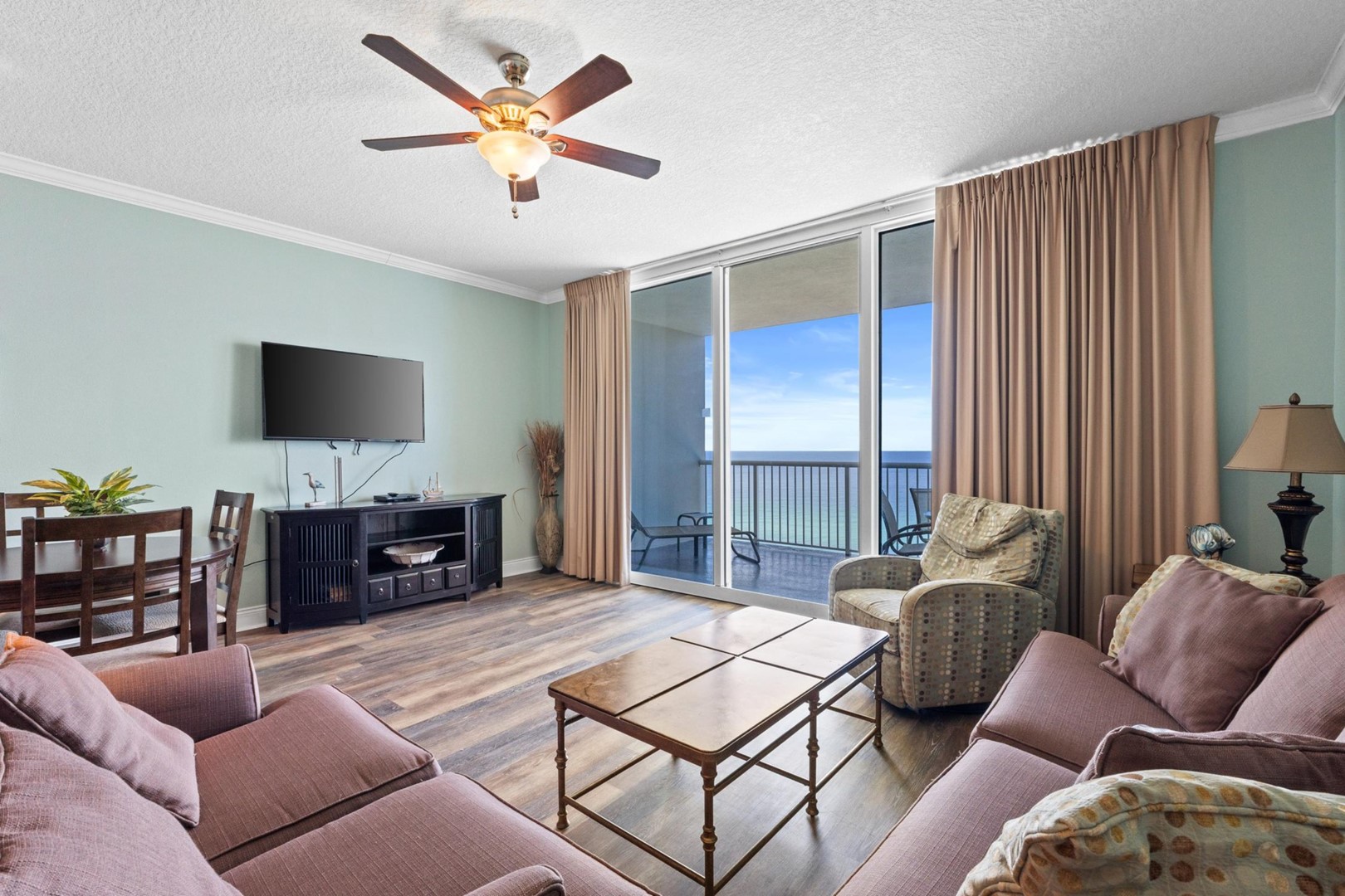 Living Area with Balcony
