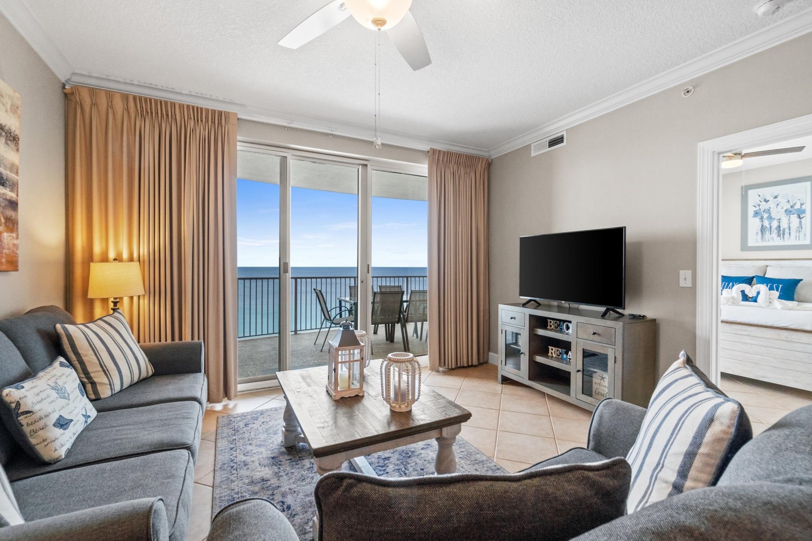 Living Area with Balcony