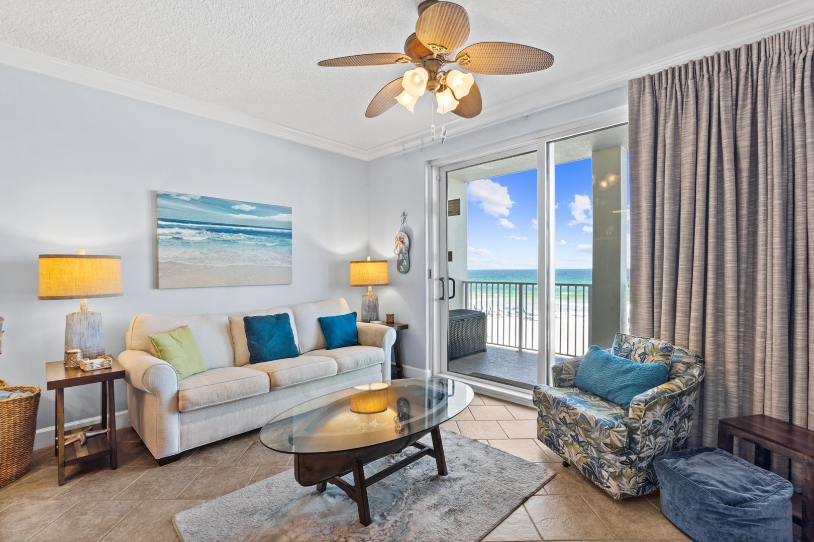 Living Area with Balcony