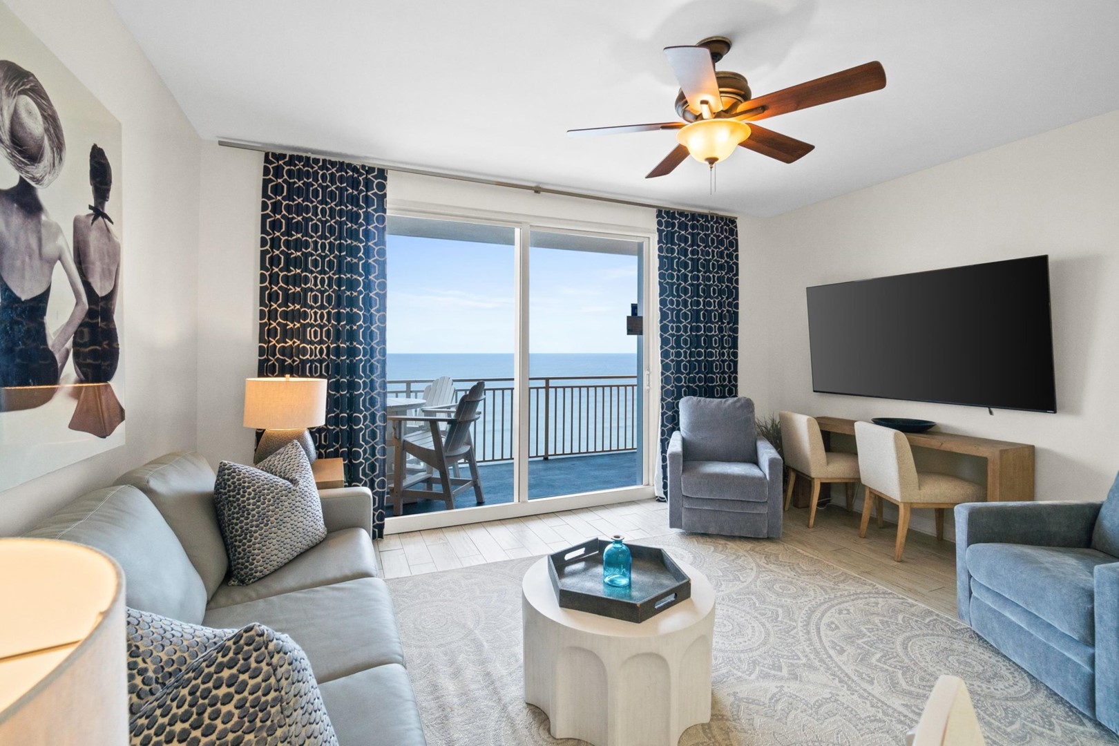 Living Area with Balcony