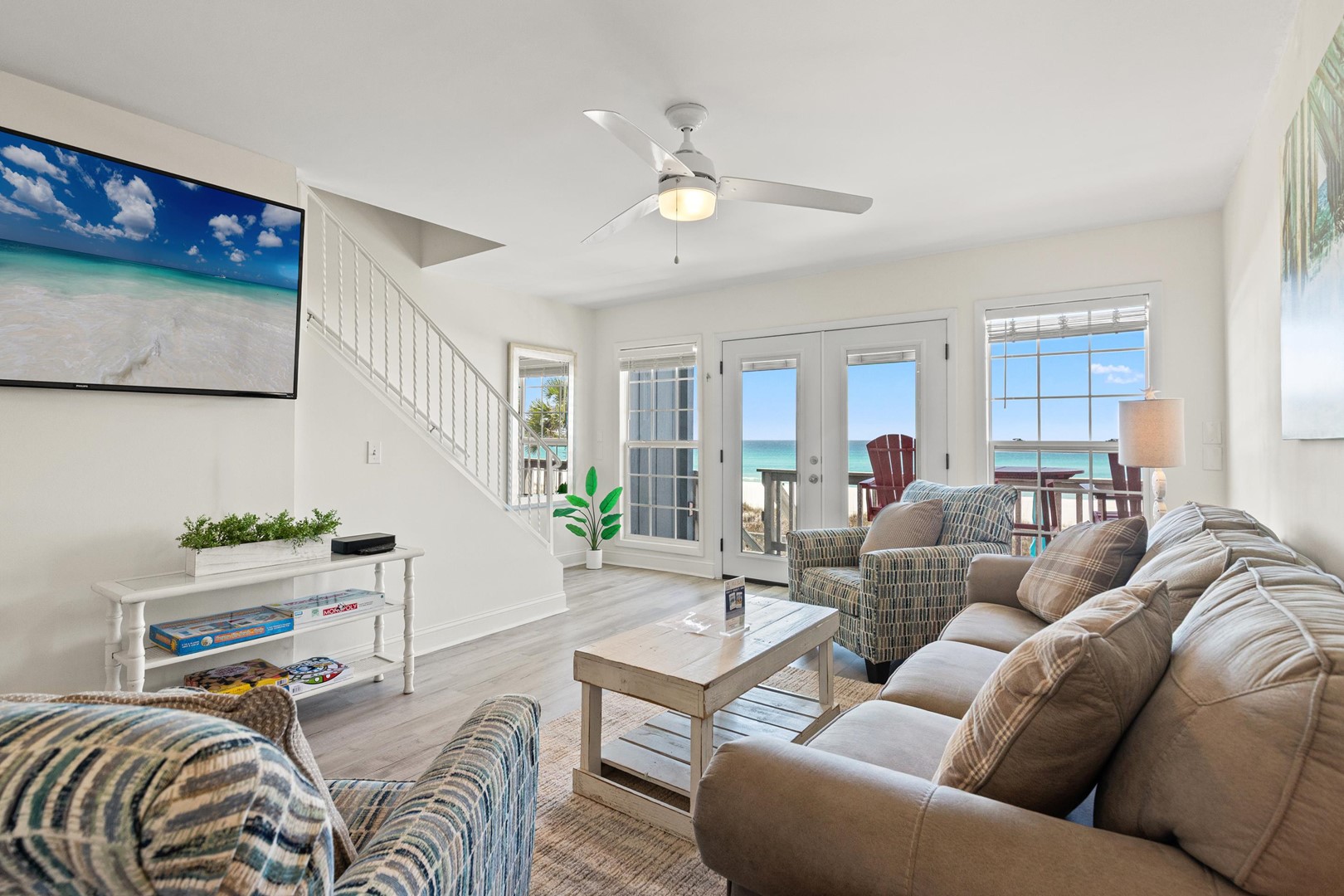Living Area with Balcony