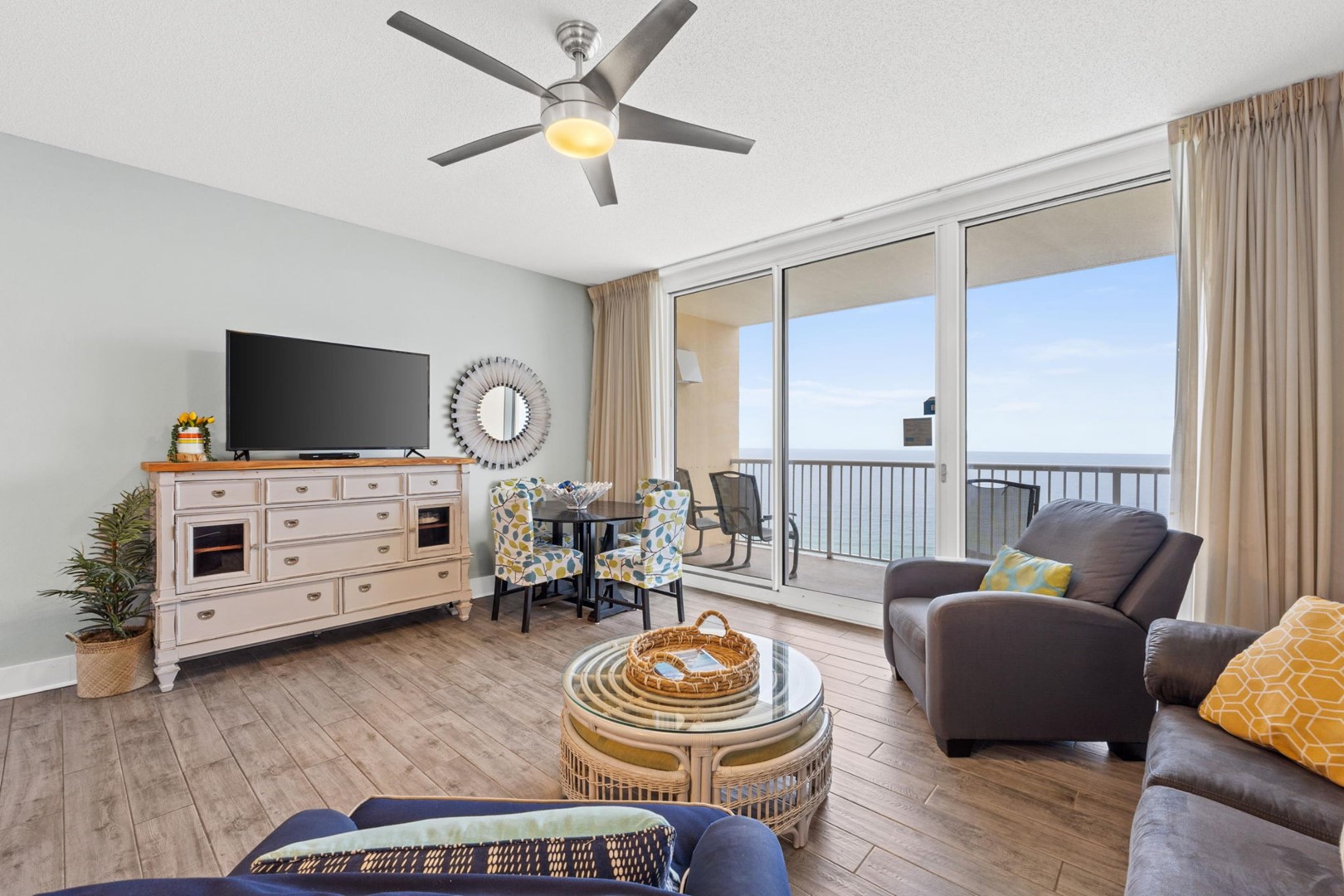 Living Area with Balcony