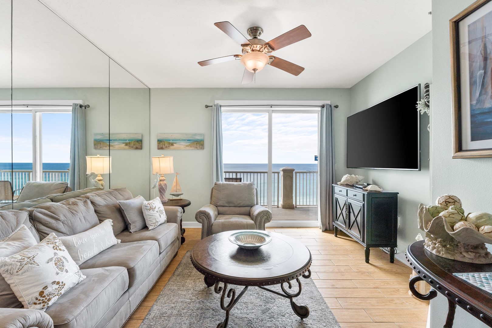 Living Area with Balcony