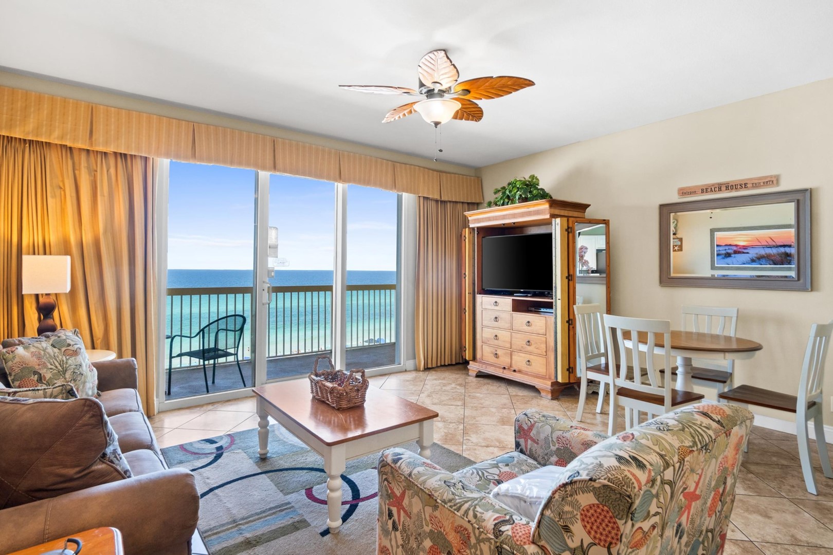 Living Area with Balcony