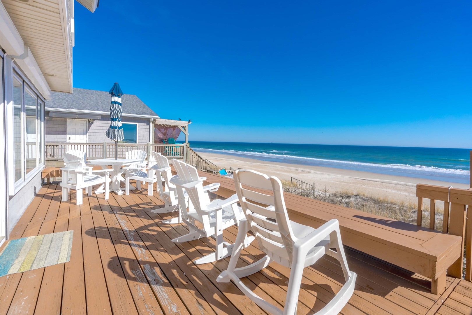Oceanfront Deck with Furniture