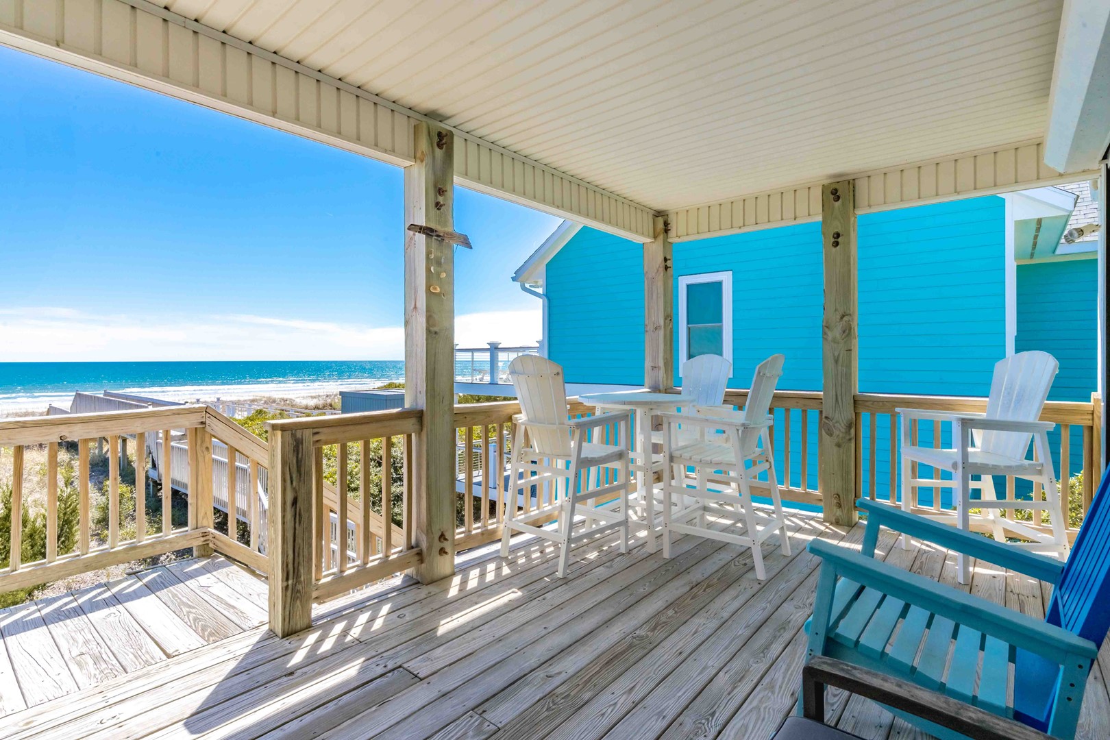 Top Floor Oceanfront Covered Porch
