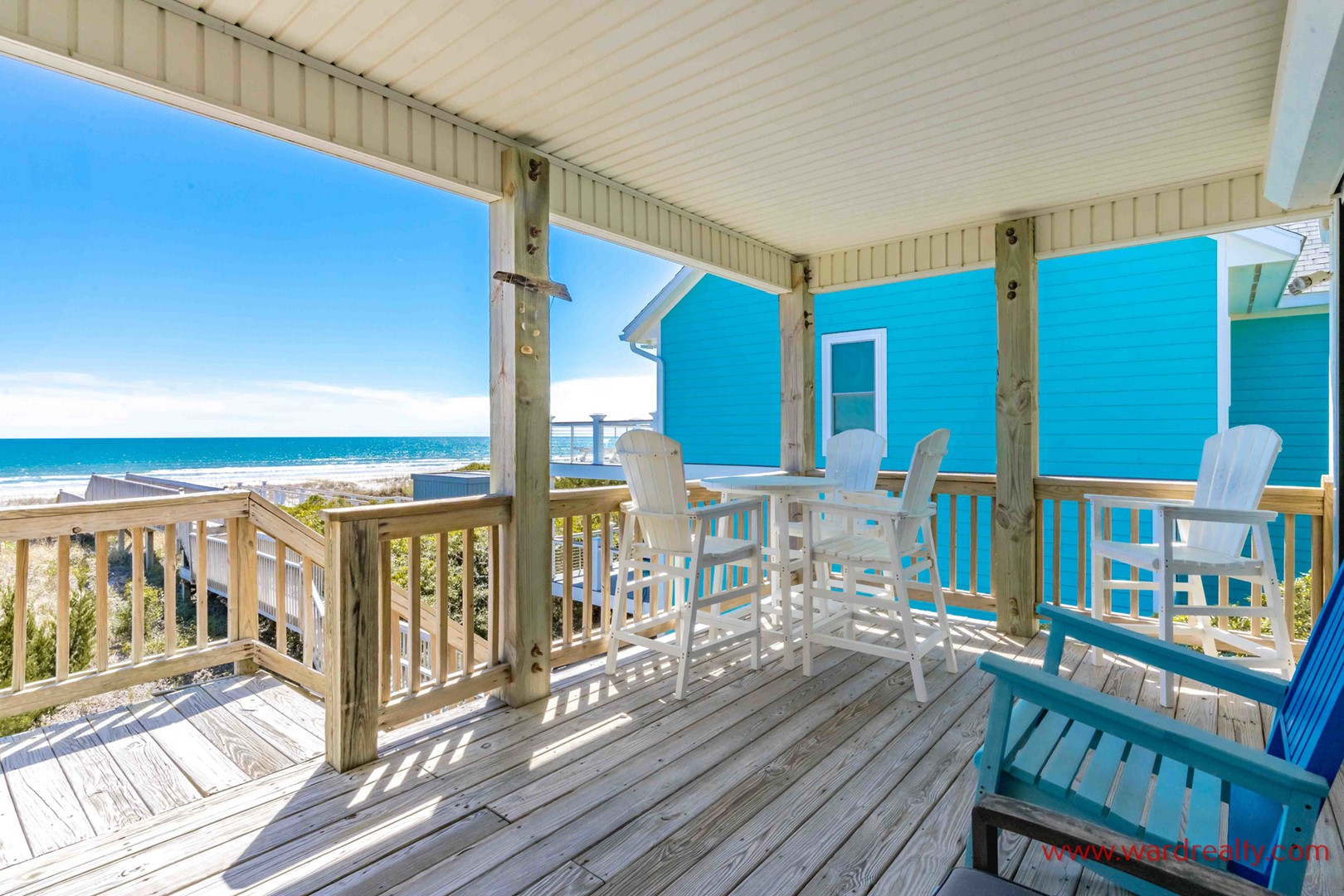 Top Floor Oceanfront Covered Porch
