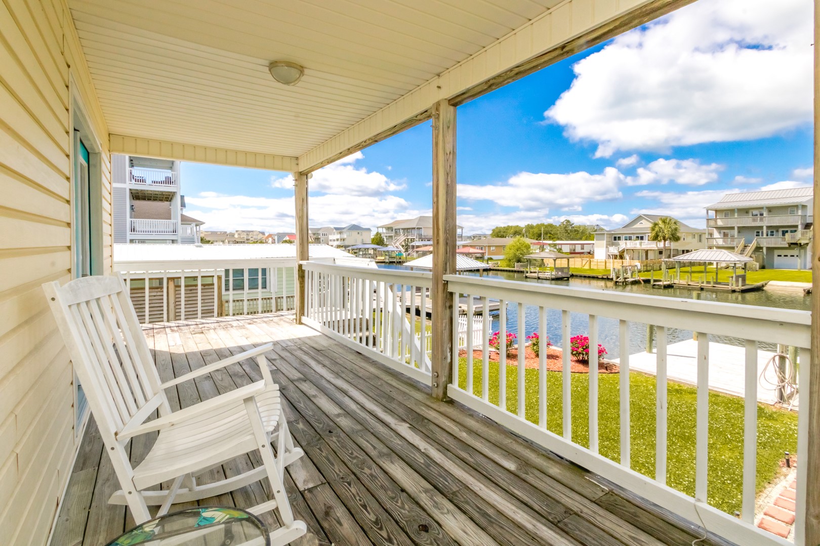 Canal Front Covered Porch
