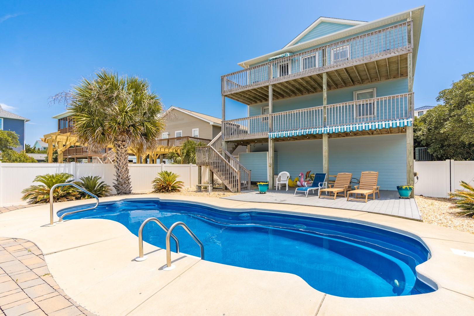 Private Pool with Seating