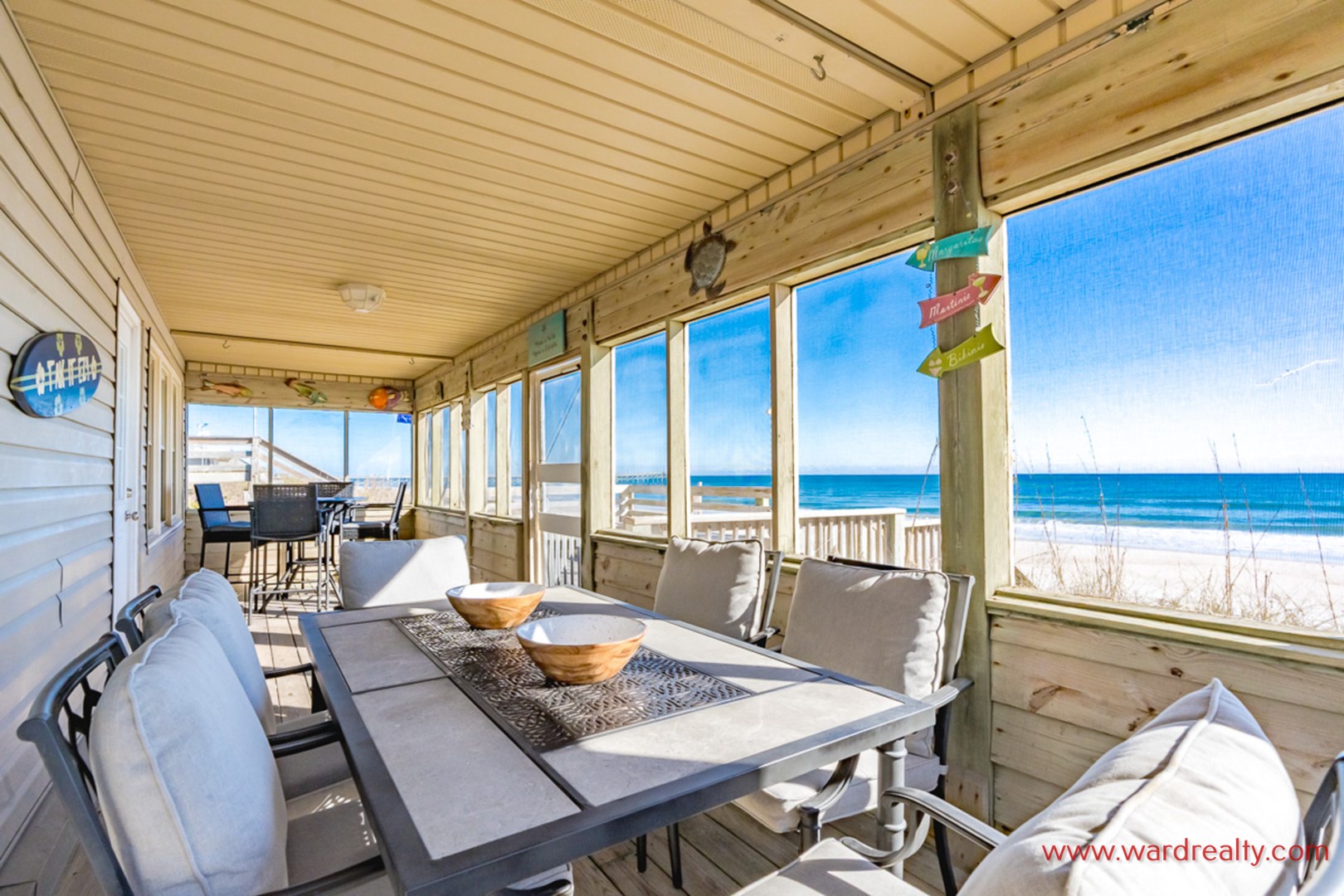 Oceanfront Screened Porch