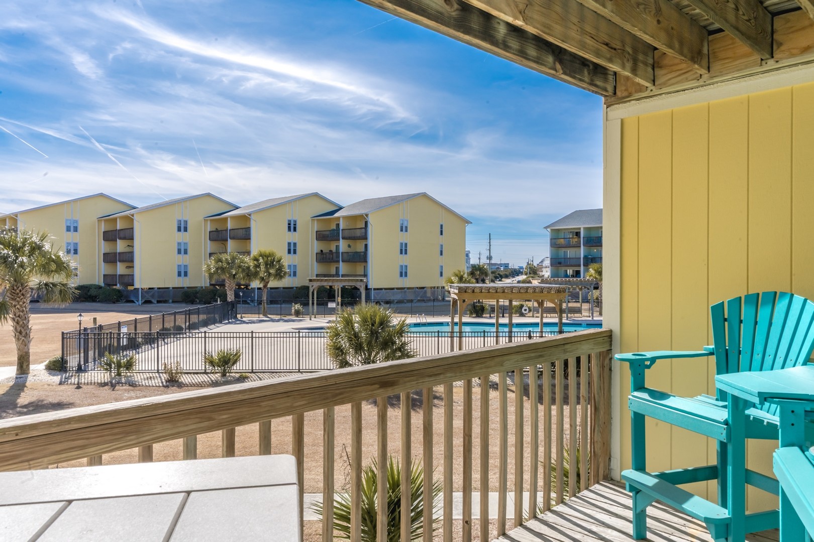 Pool View From Porch